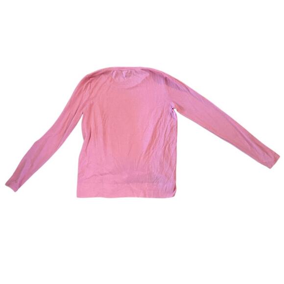 IMNYC‎ Isaac Mizrahi Pink Tie-Front Long Sleeve Top | Size XS - Picture 2 of 5